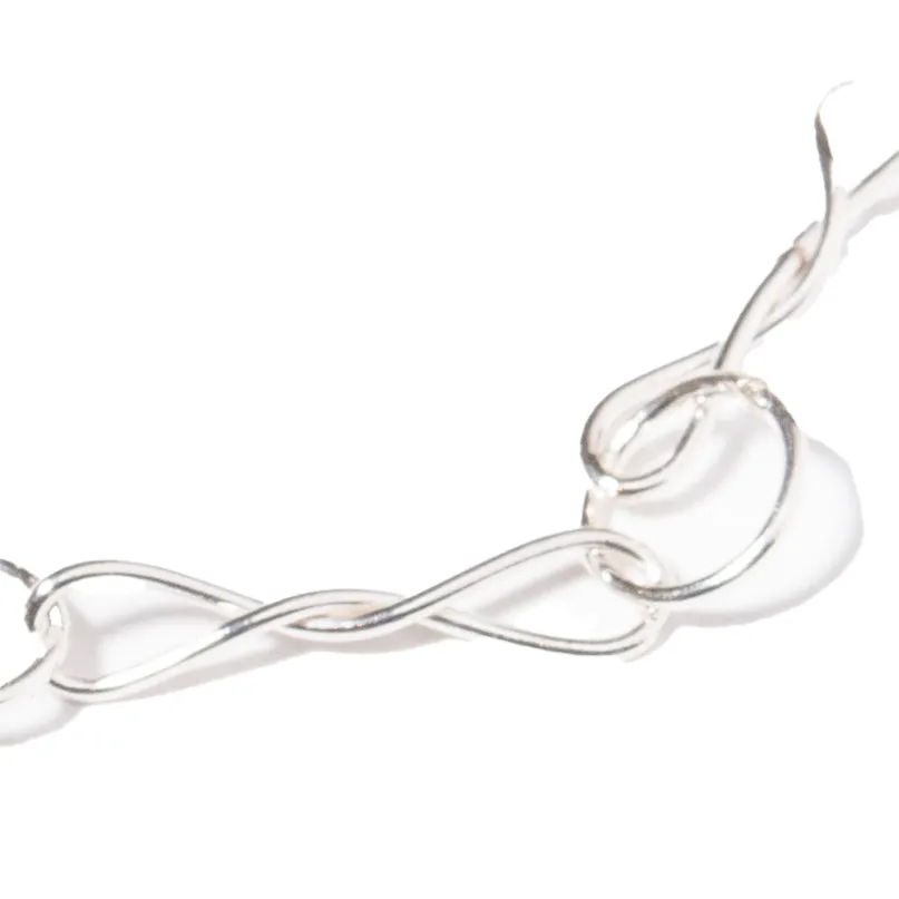Living Links in Fine Silver Horse Bit Chain Necklace