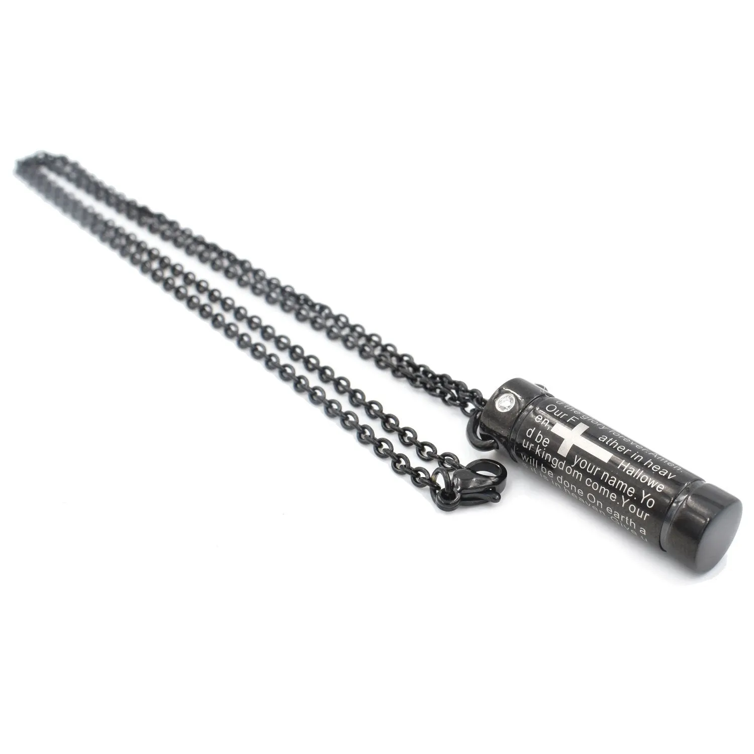 Lord's Prayer Pendant Cremation Jewelry
