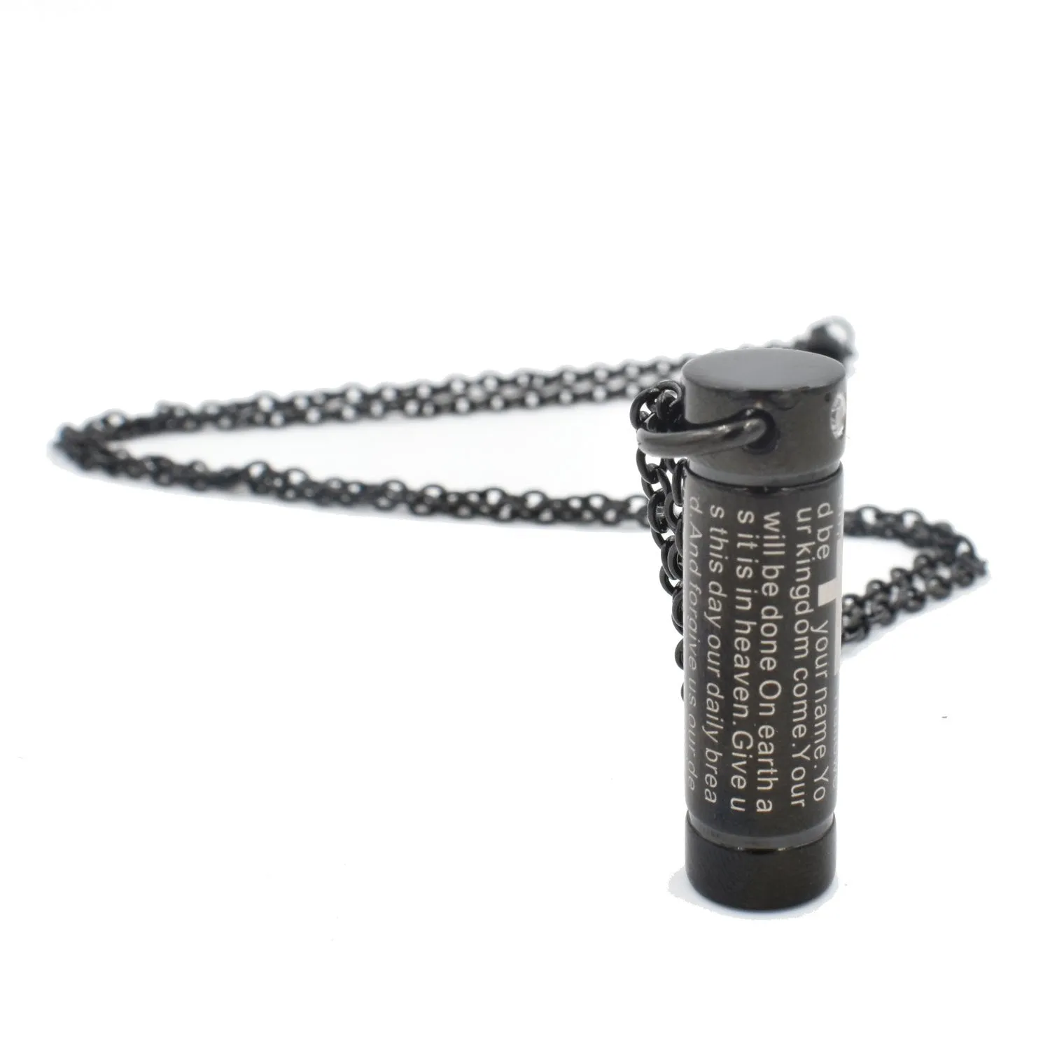 Lord's Prayer Pendant Cremation Jewelry