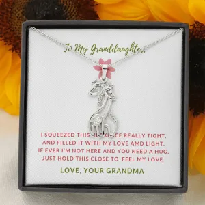 Love and Light-Giraffe Necklace for Granddaughter