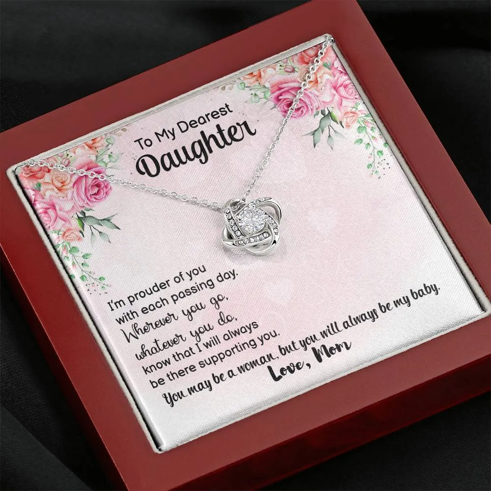 Love Knot Necklace for Daughter From Mom