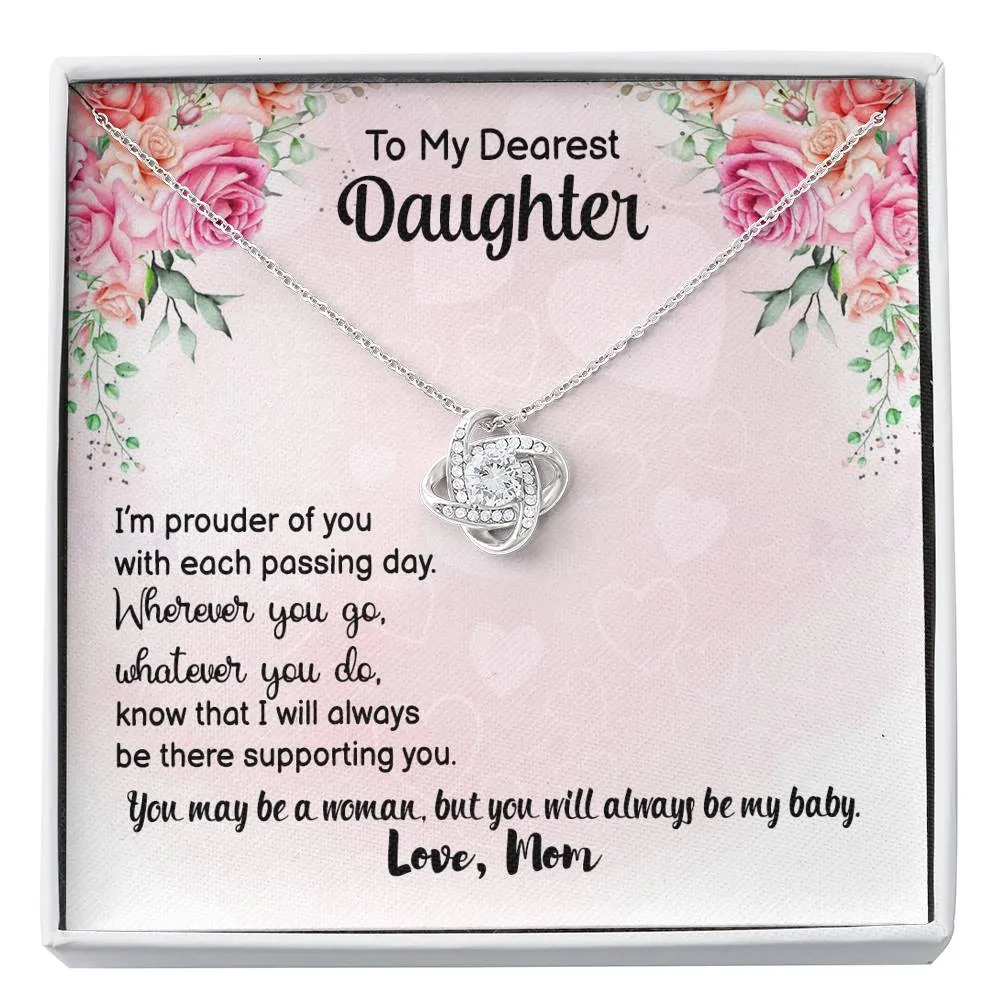 Love Knot Necklace for Daughter From Mom