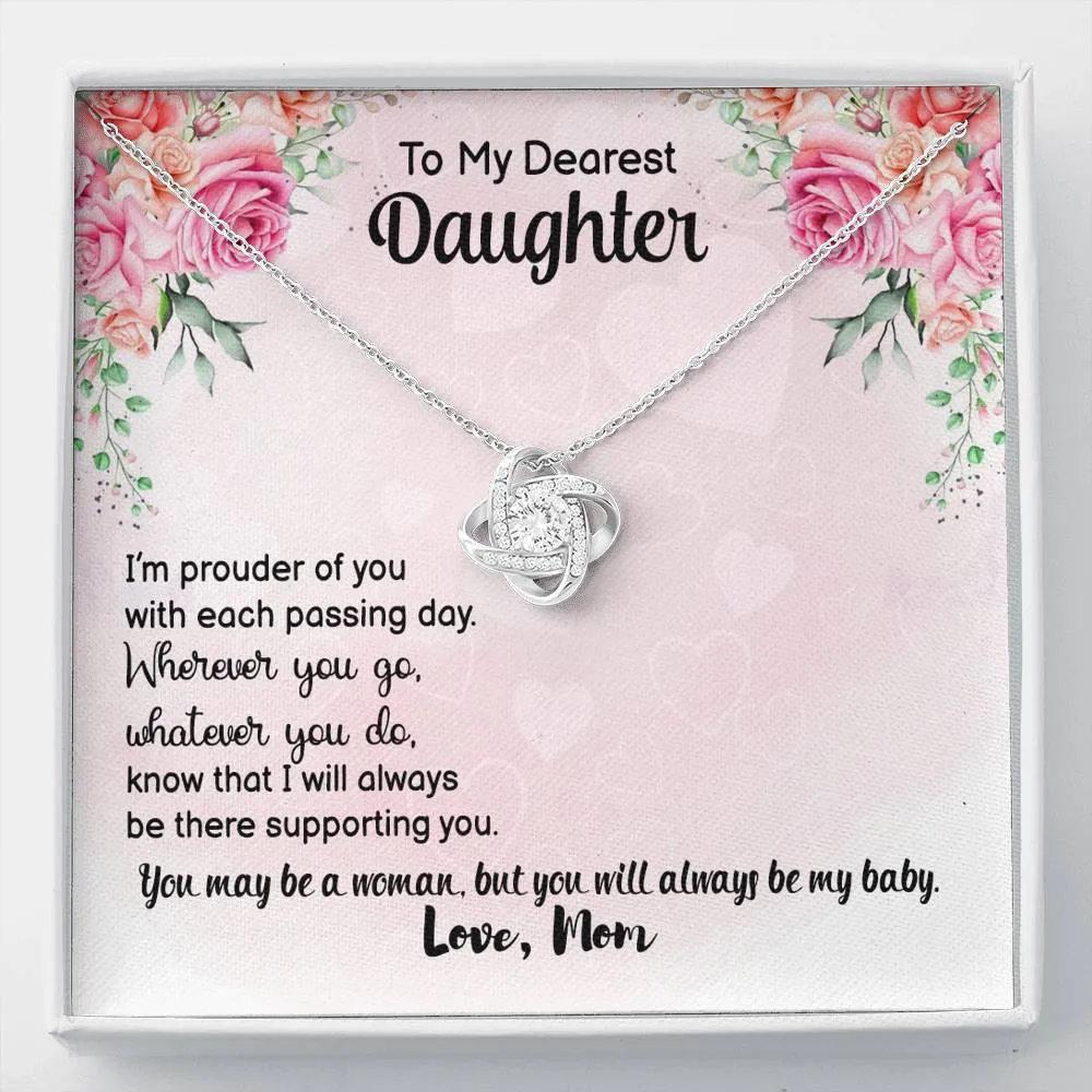 Love Knot Necklace for Daughter From Mom