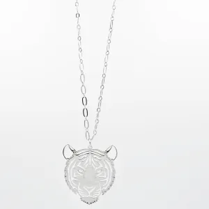 LSU Tiger Necklace Silver T30