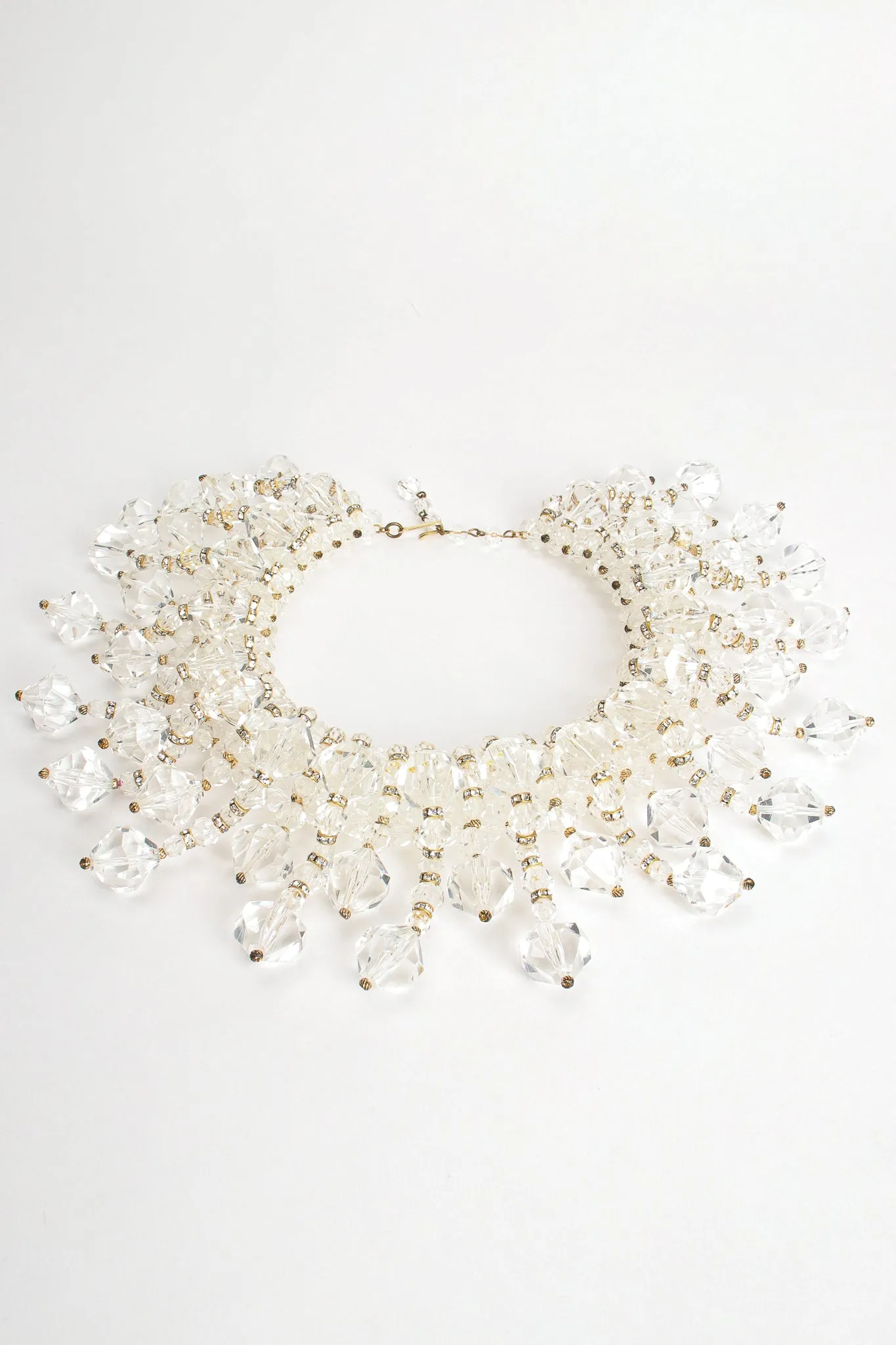 Lucite Icicle Collar Necklace