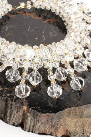 Lucite Icicle Collar Necklace