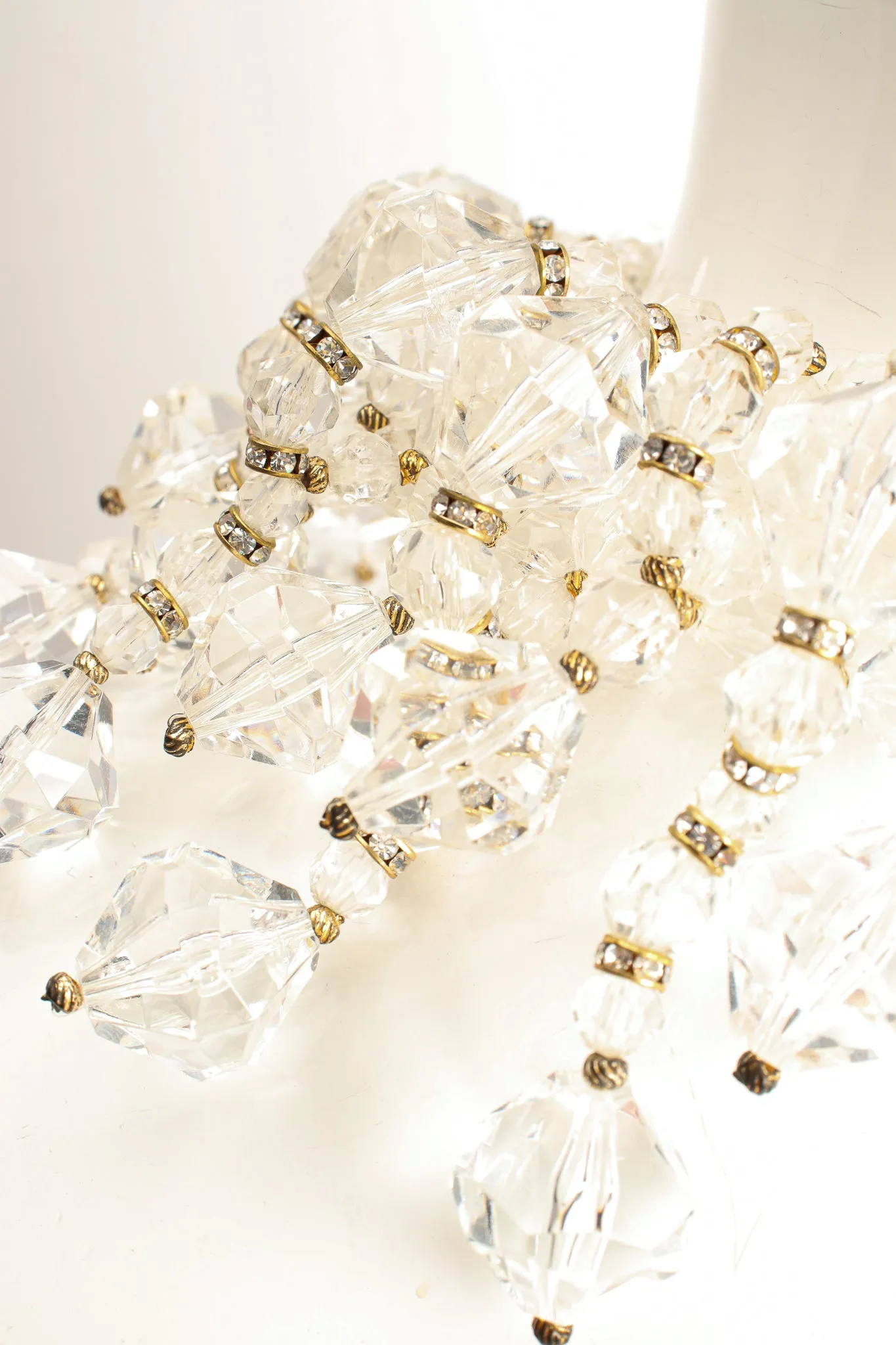 Lucite Icicle Collar Necklace