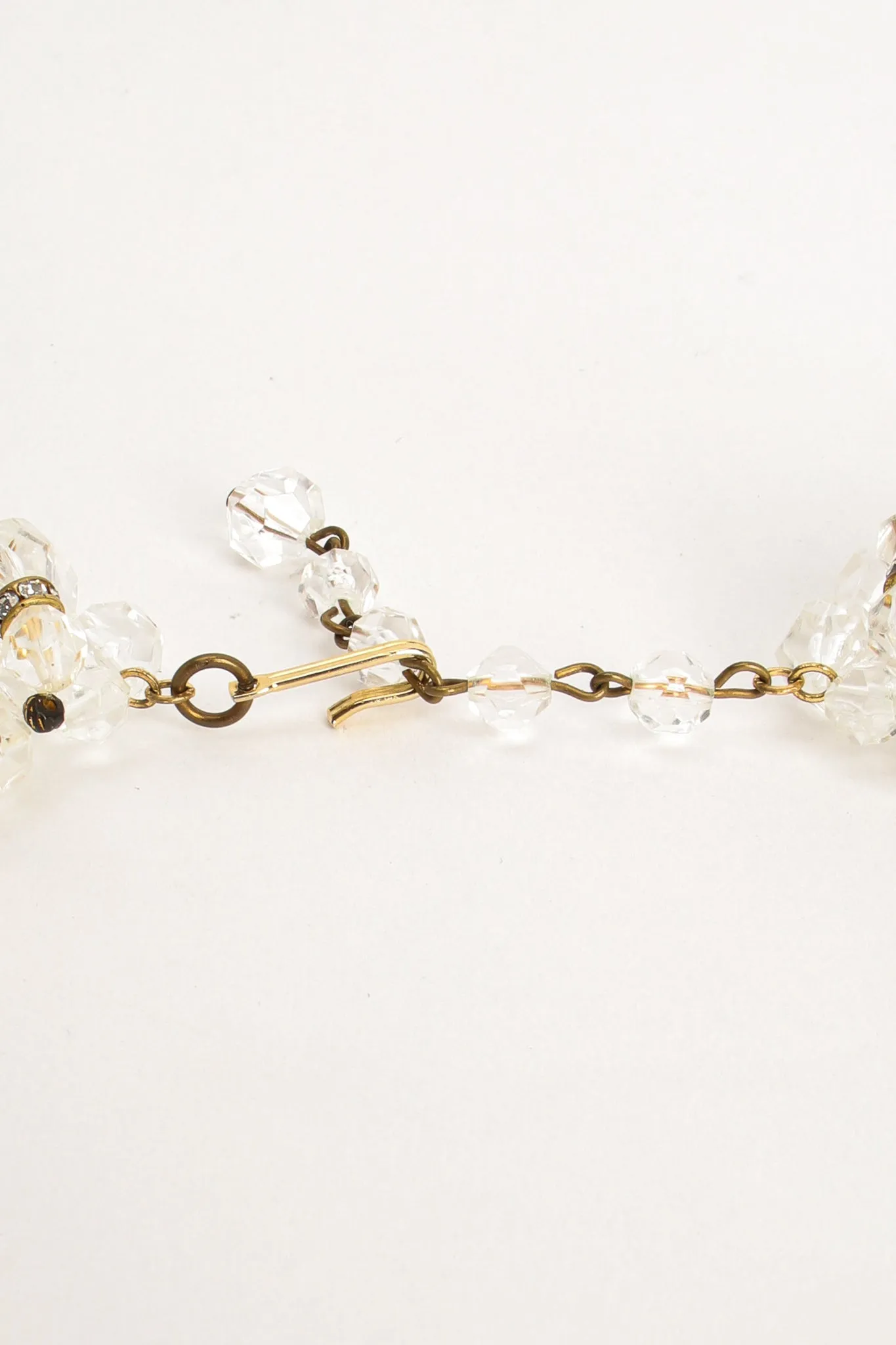 Lucite Icicle Collar Necklace