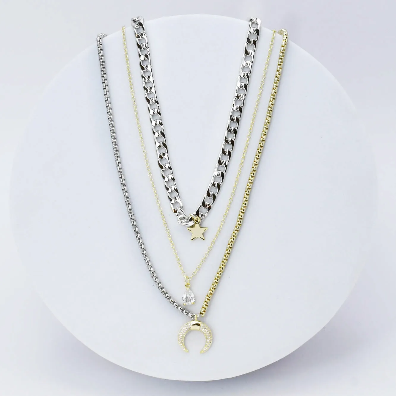 Lunar Glow Layer Necklace L16