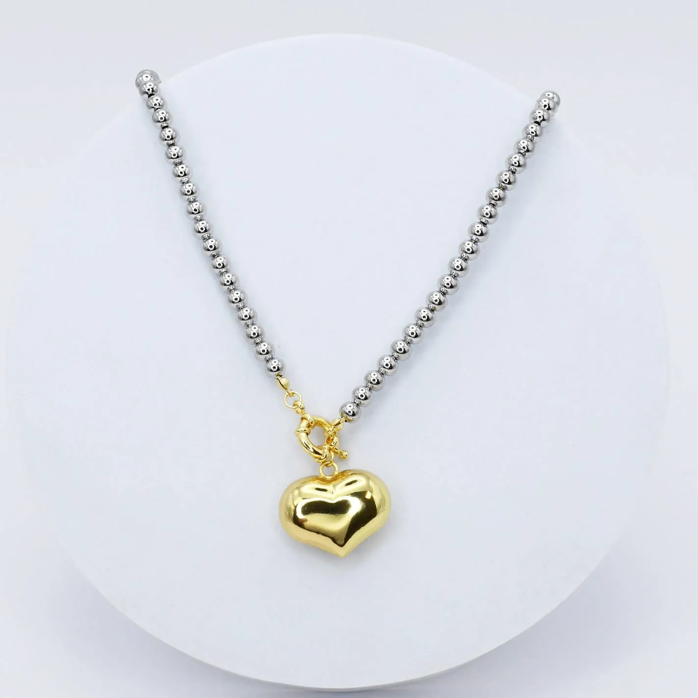 Luxe Love Silver/Gold Necklace J45