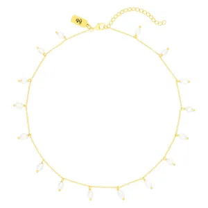 MARLEIGH PEARL NECKLACE GOLD