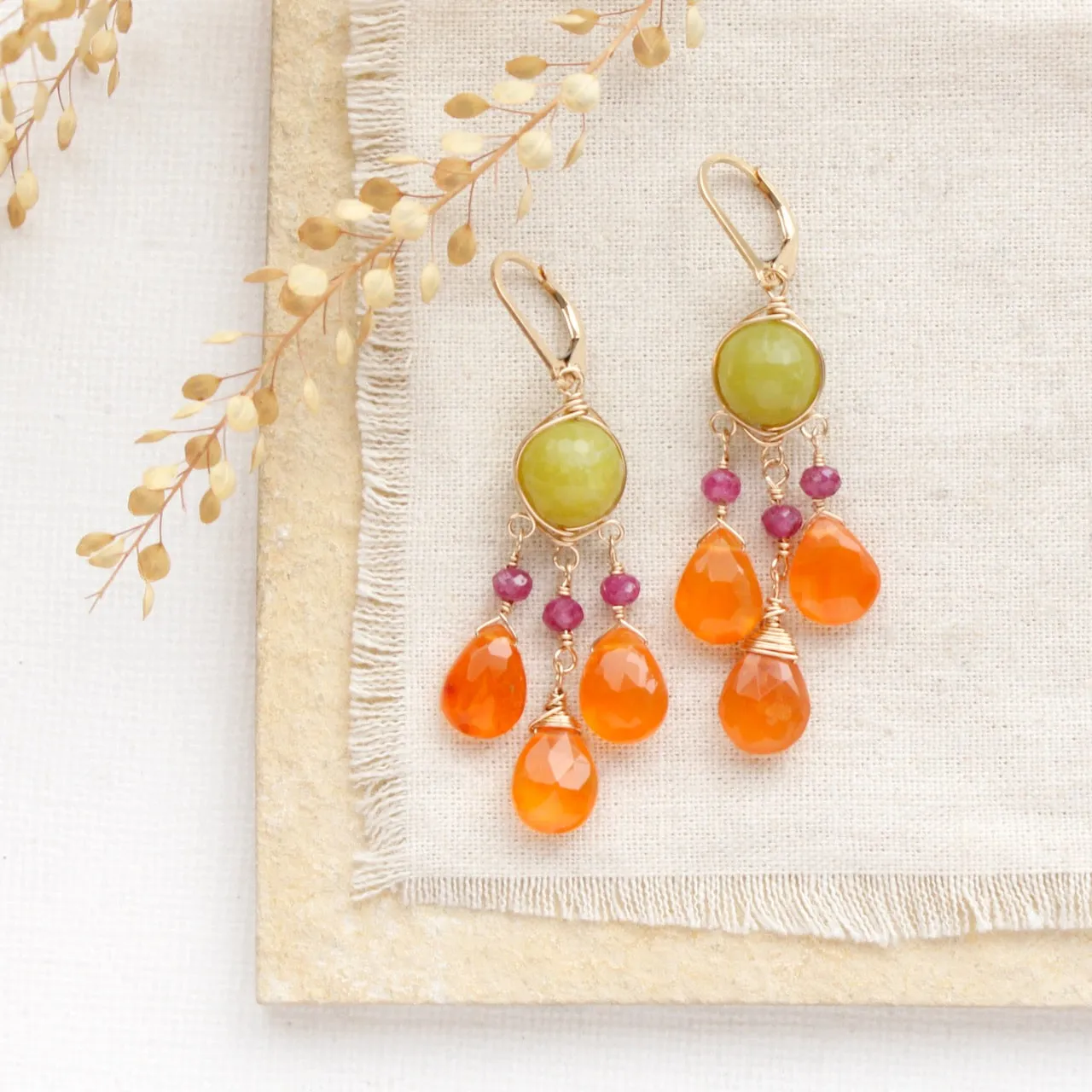 Marrakesh Gold Chandelier Earrings