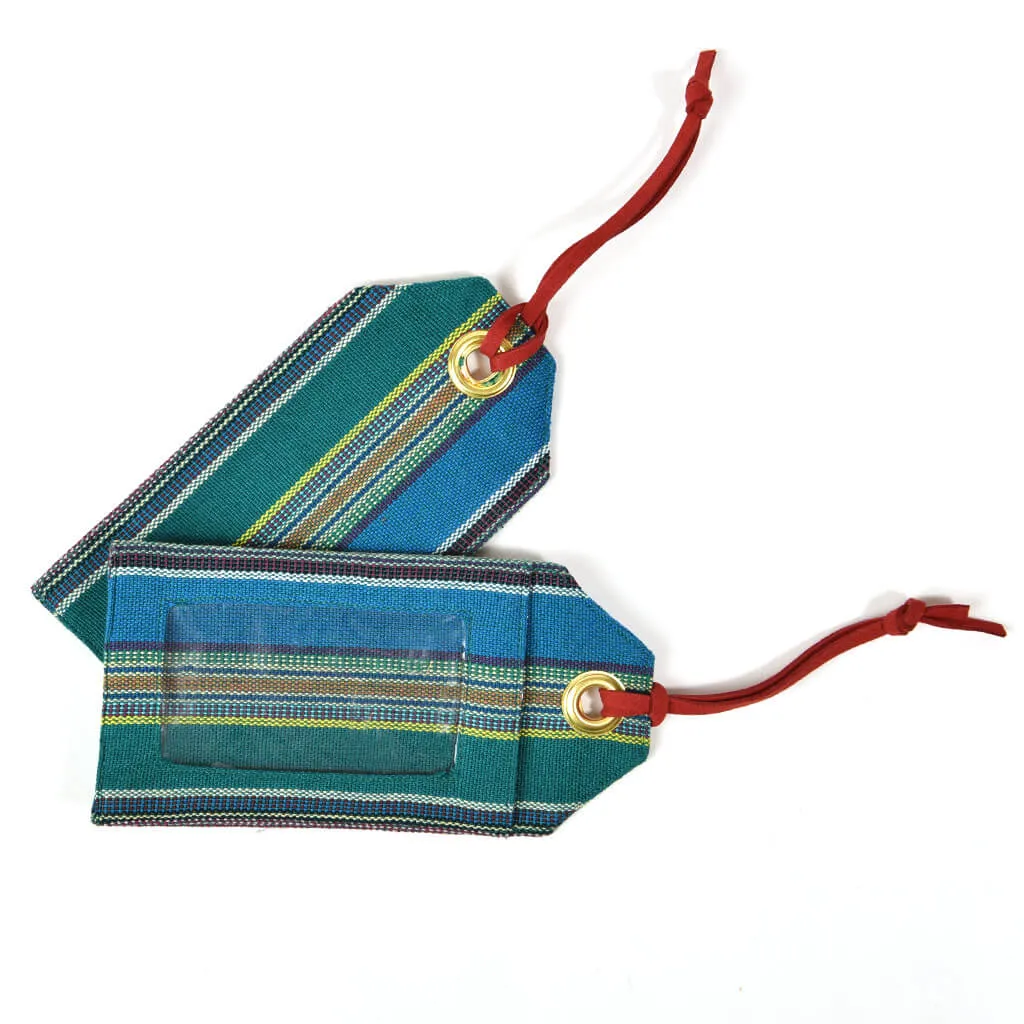 Mayamam Stripe Luggage Tags | Quetzal Jade