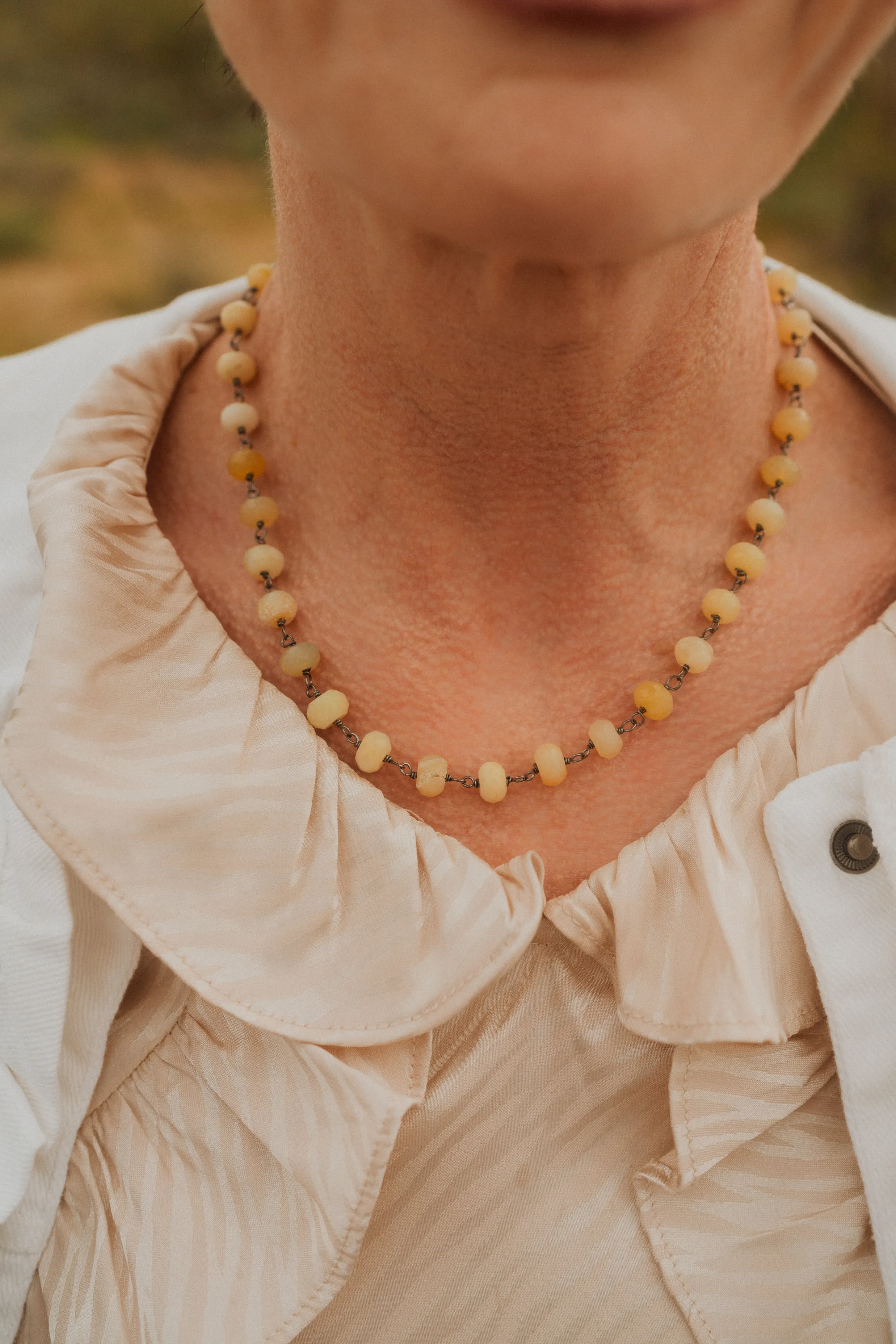 Mellow Yellow Necklace | Yellow Opal