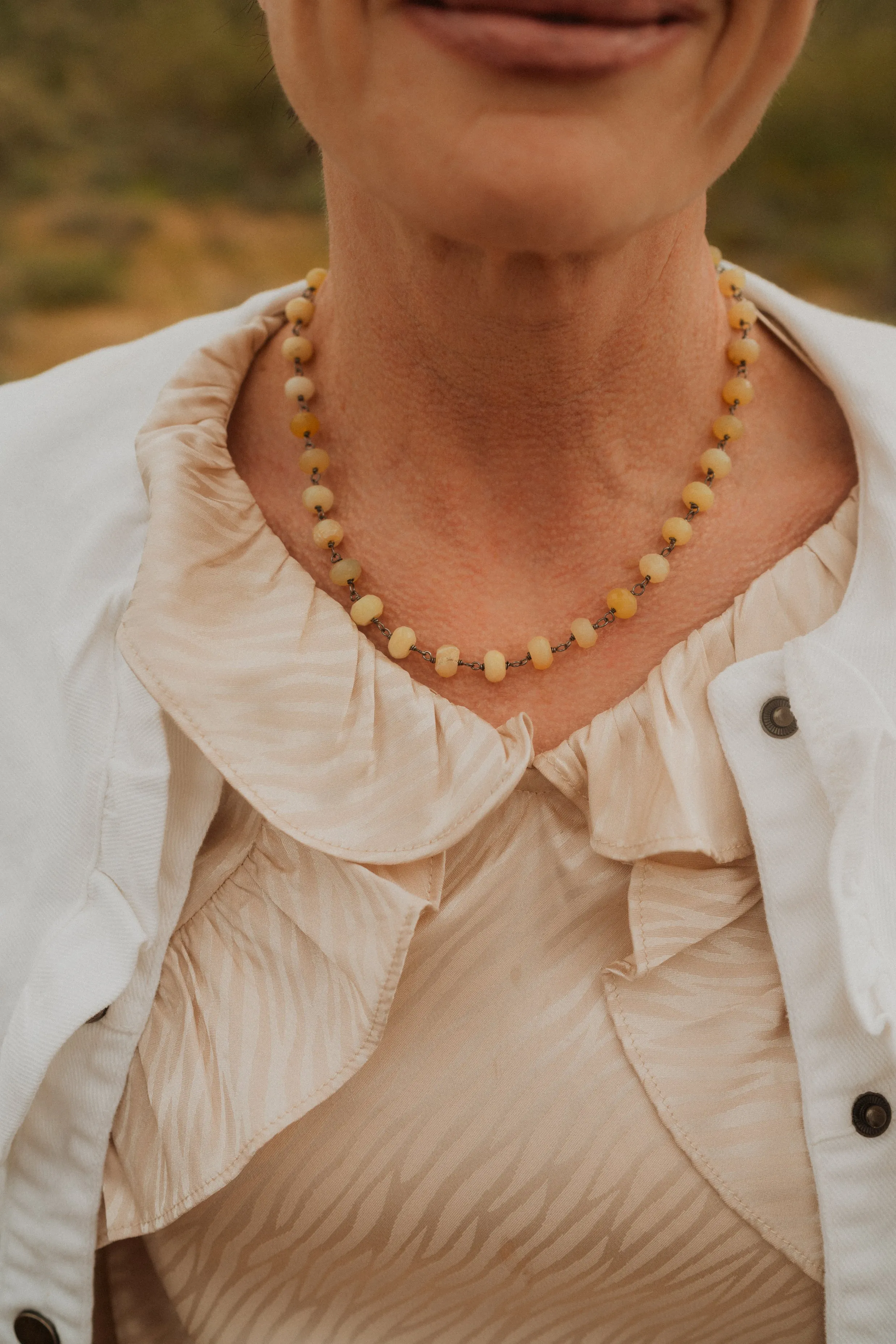 Mellow Yellow Necklace | Yellow Opal