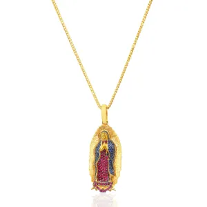 Micro Lady of Guadalupe Piece (Partially Iced, Mosaic)