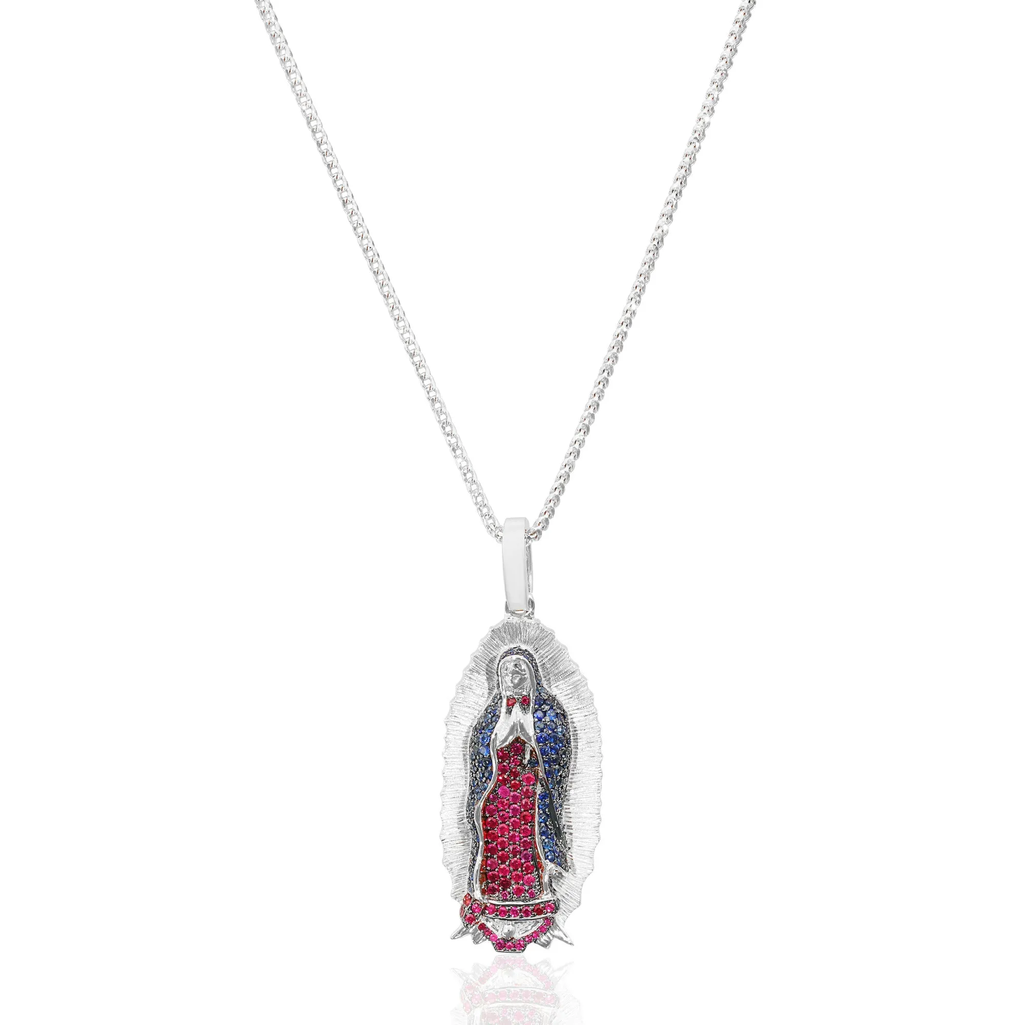 Micro Lady of Guadalupe Piece (Partially Iced, Mosaic)