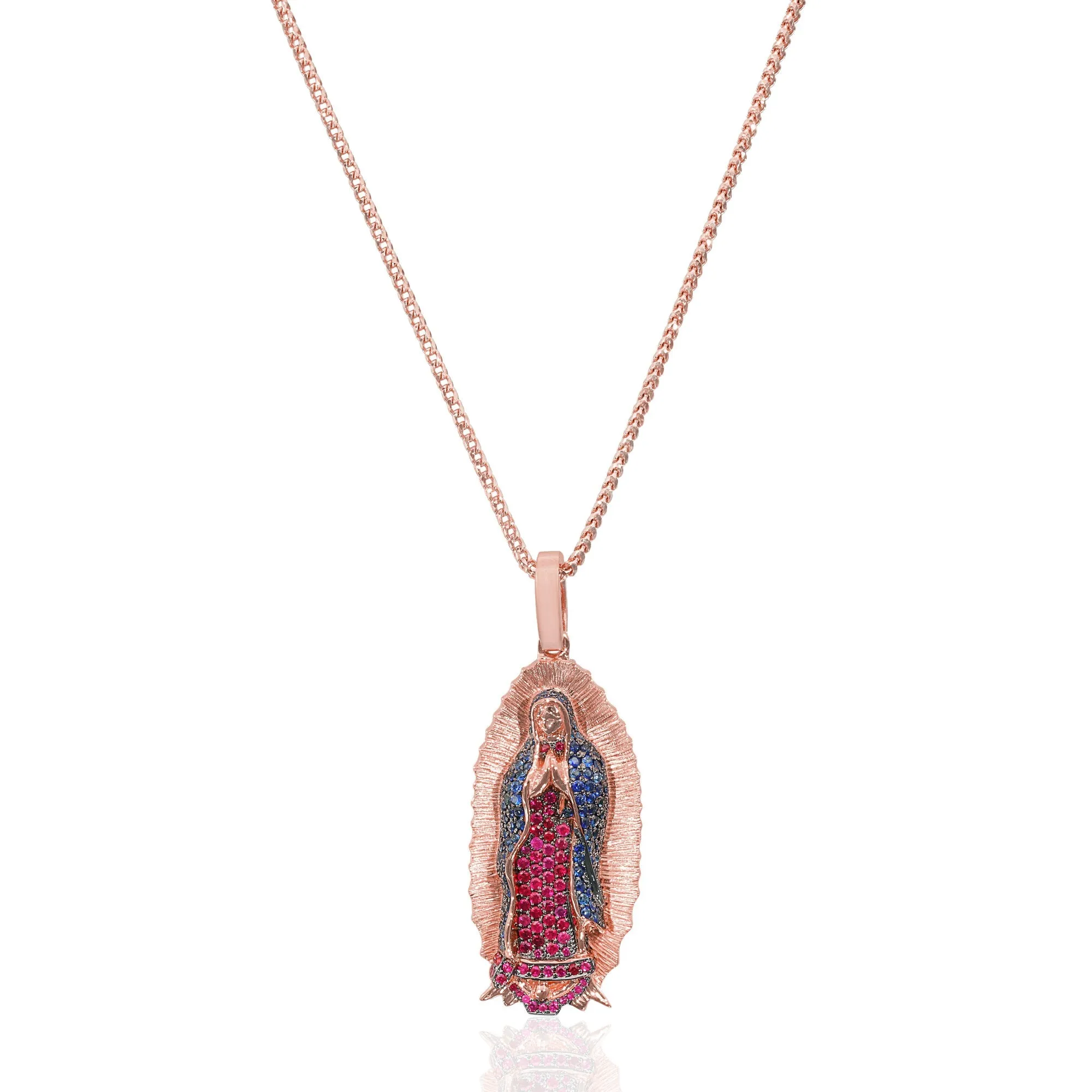 Micro Lady of Guadalupe Piece (Partially Iced, Mosaic)