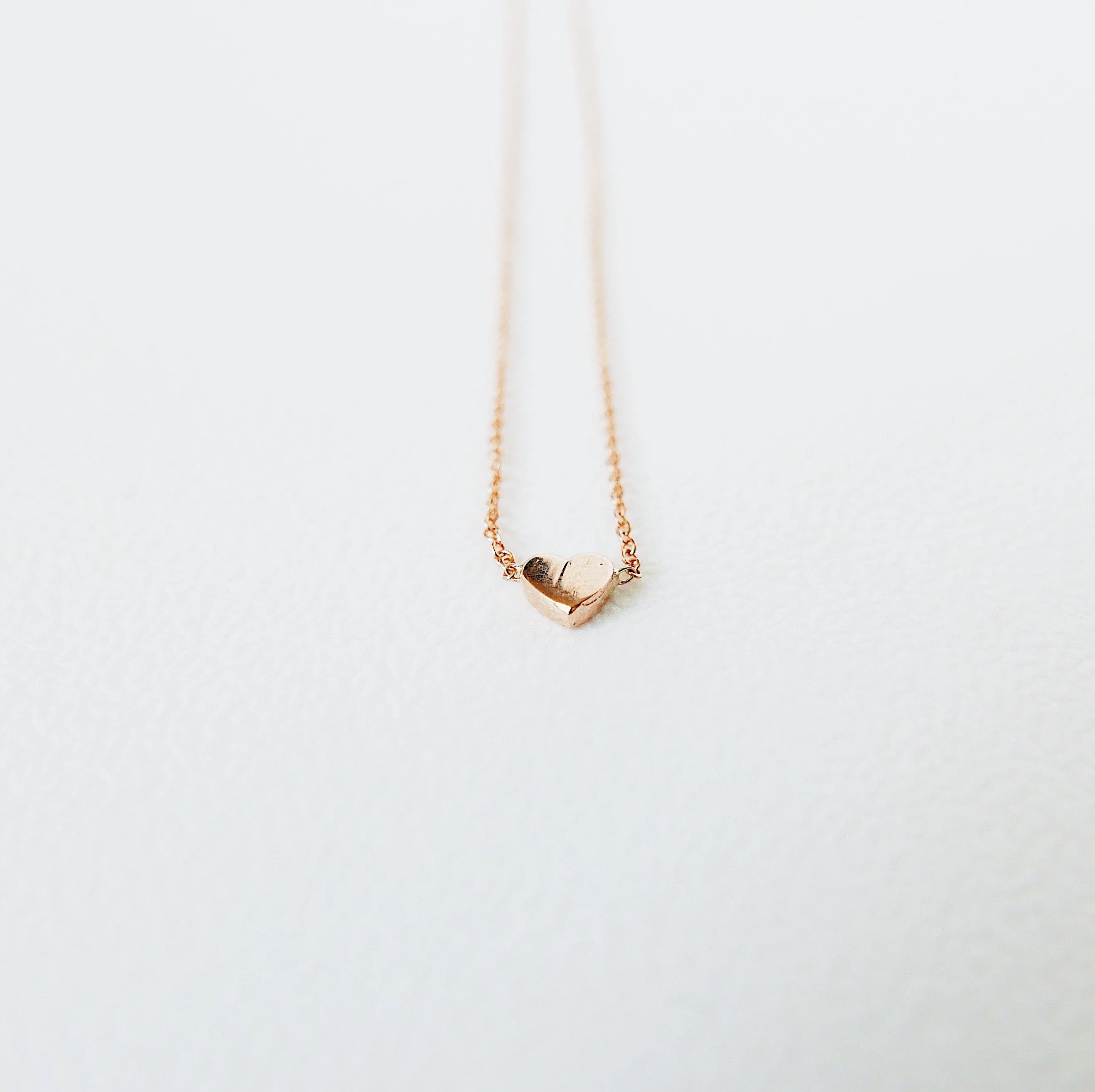 Micro Mini Heart Necklace