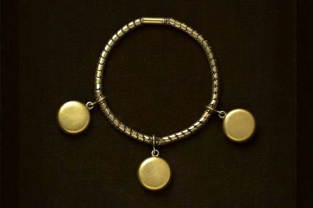 Mid-Victorian Three Locket Rope Bracelet