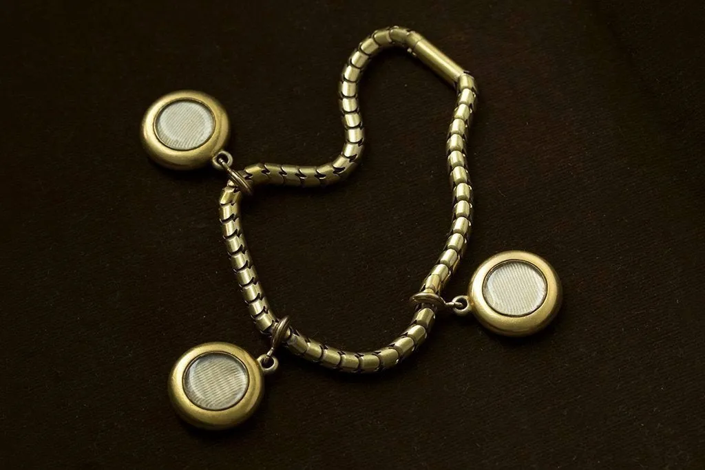 Mid-Victorian Three Locket Rope Bracelet
