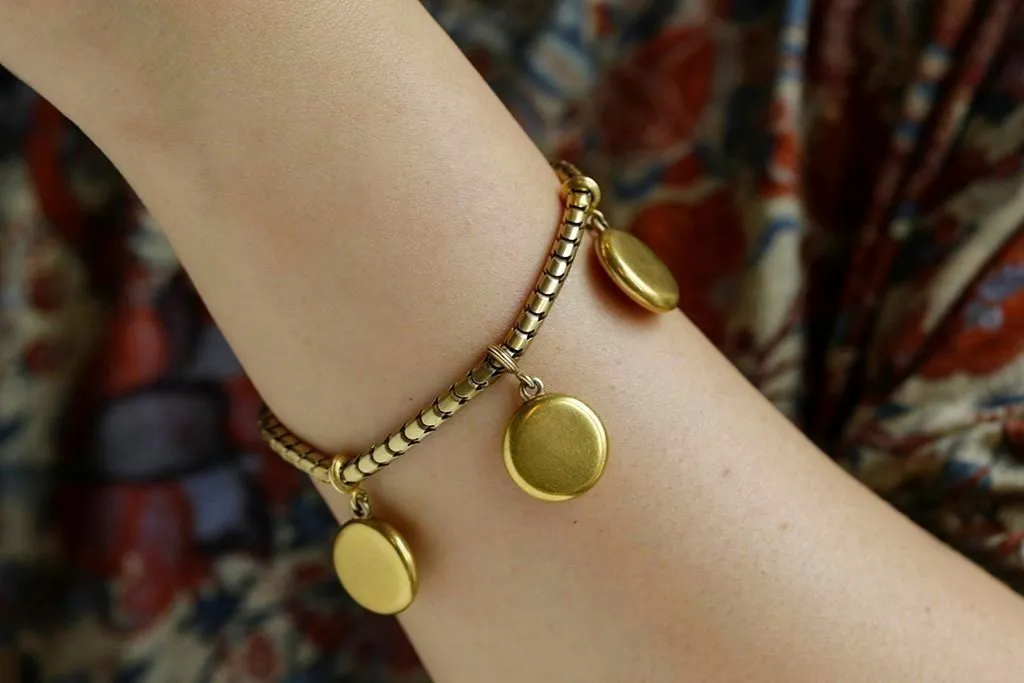 Mid-Victorian Three Locket Rope Bracelet