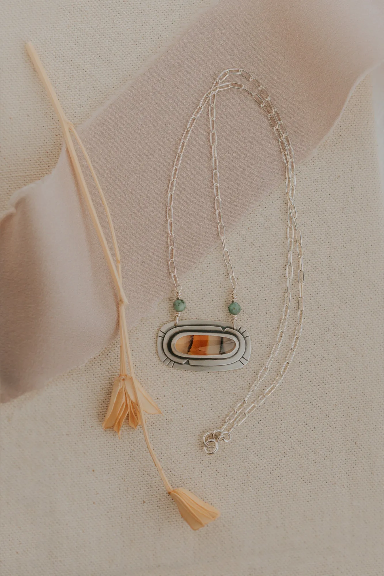 Montana Agate   Turquoise Necklace