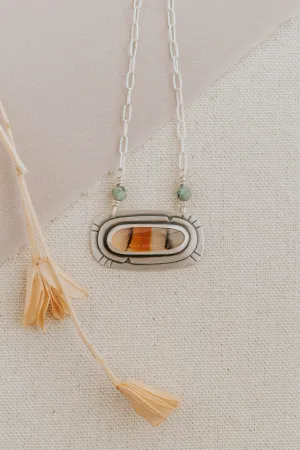 Montana Agate   Turquoise Necklace