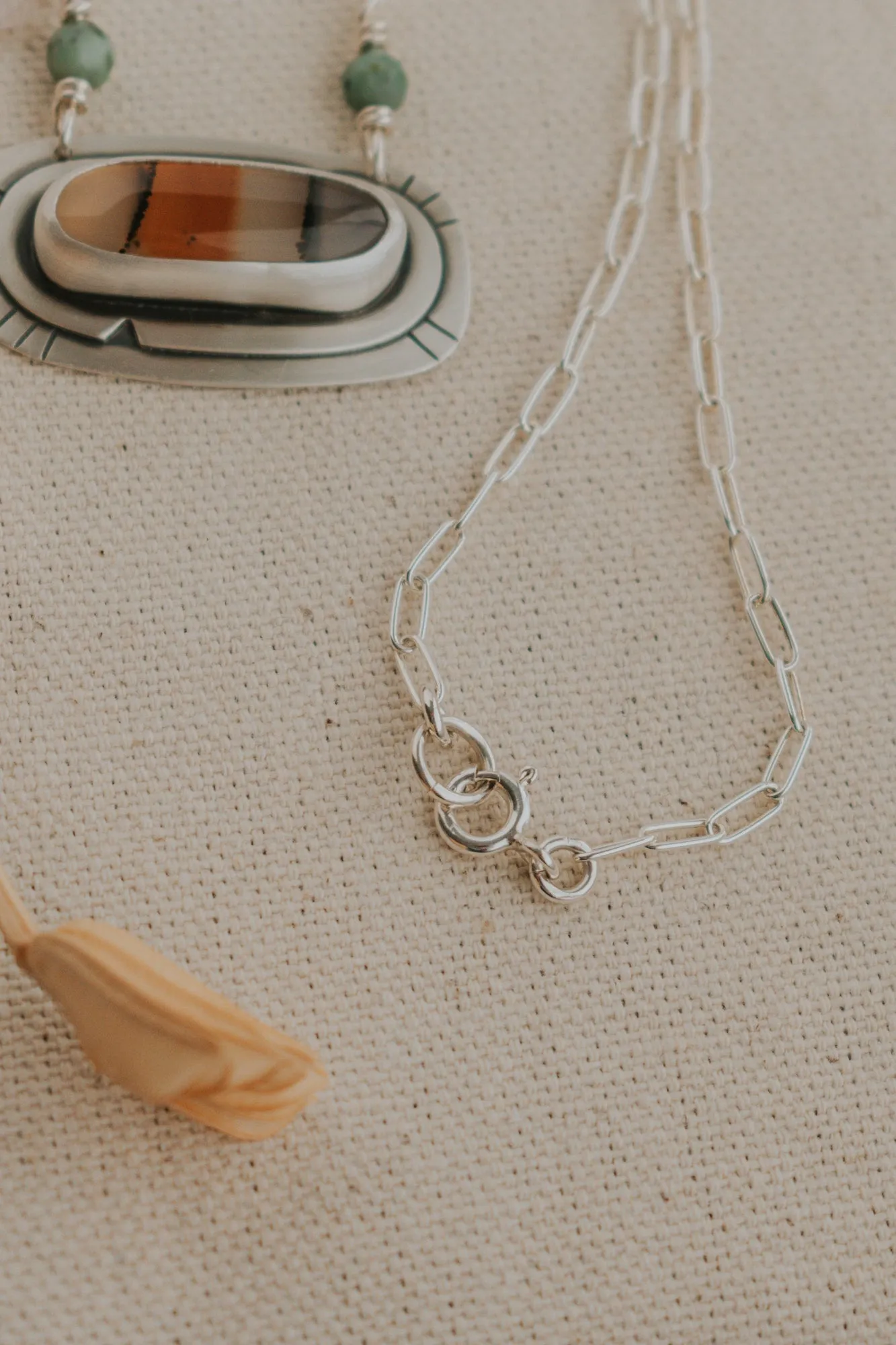 Montana Agate   Turquoise Necklace