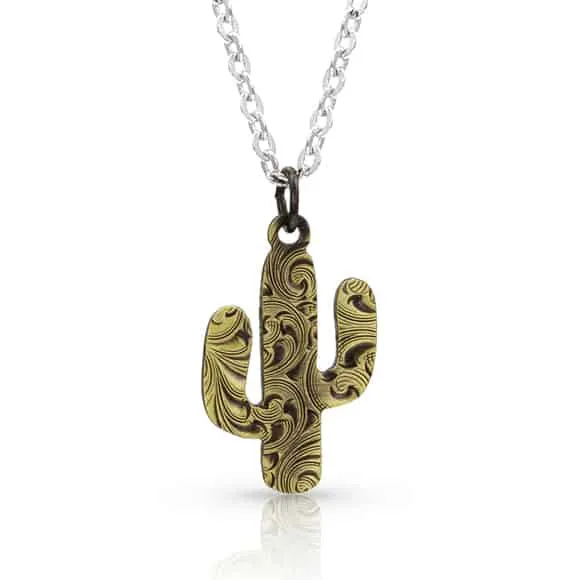 Montana Desert Darling Cactus Necklace