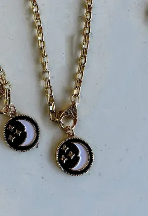 Moon and Stars Necklace