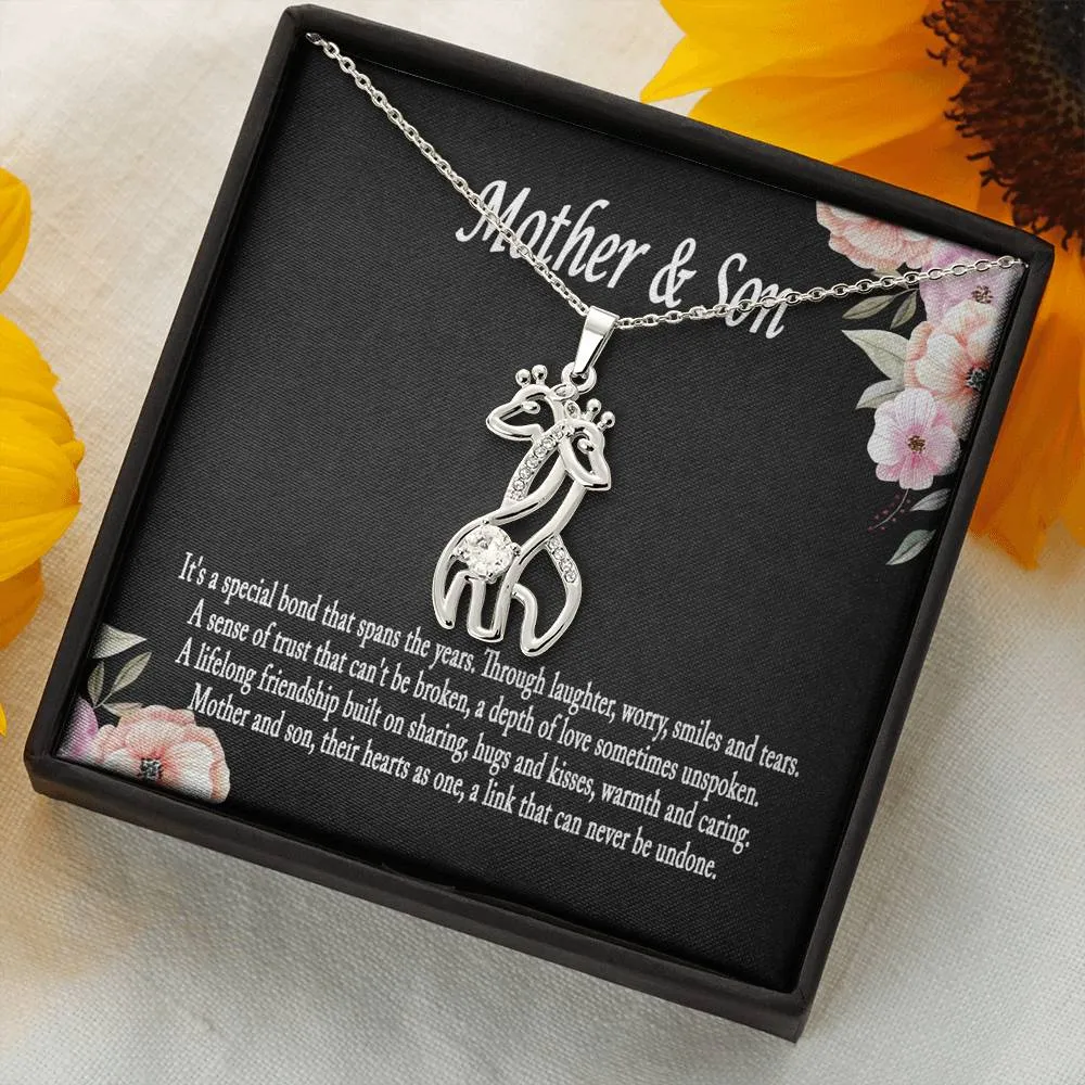 Mother and Son Necklace, Mother and Son Necklace Gift for Mom from Son