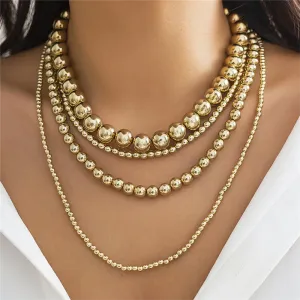 Multilayered Bright Beads Necklaces for Ladies