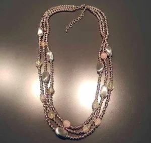 Mystique Necklace in Gold Color Plating