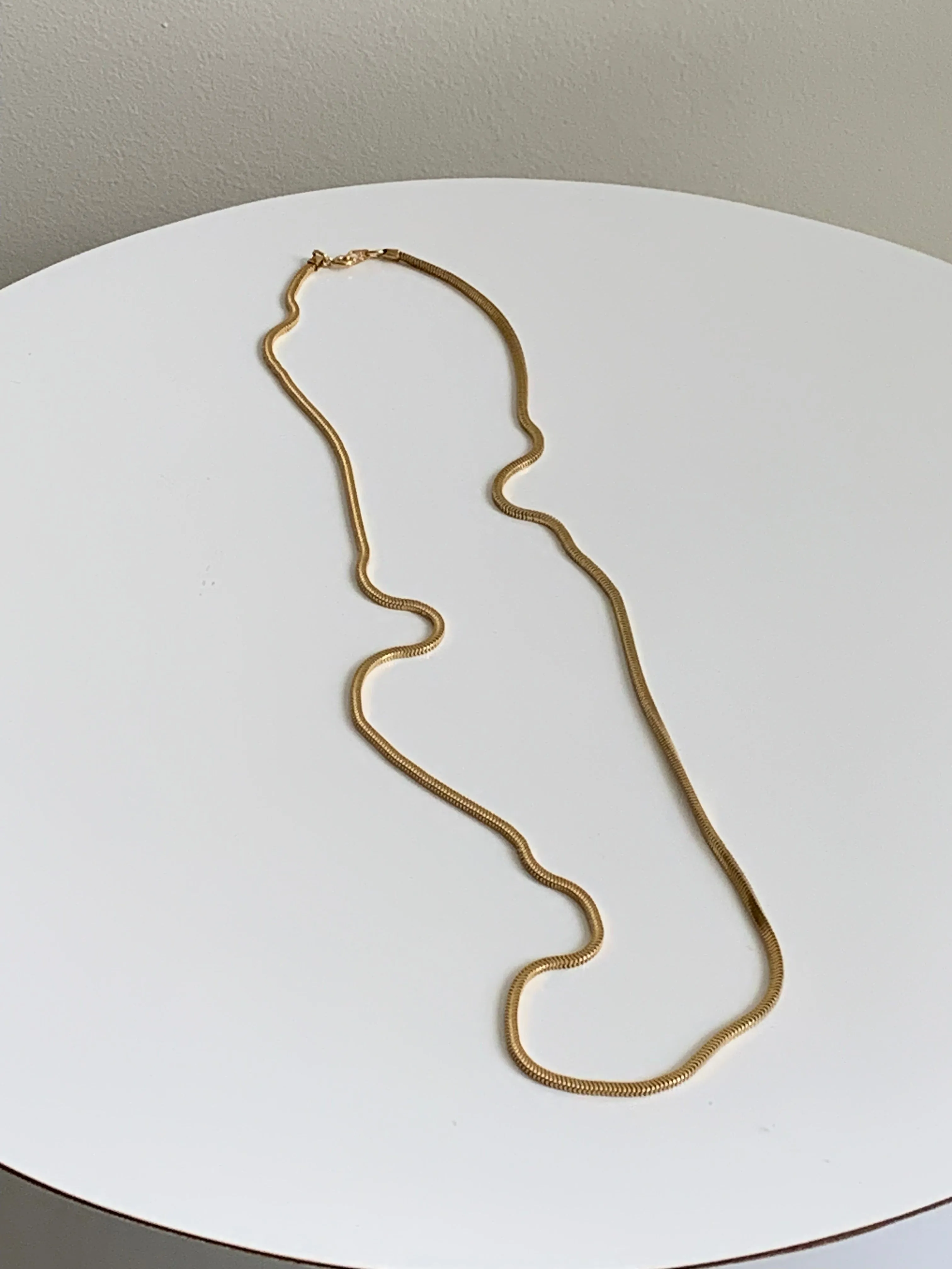 Napier gold snake chain necklace