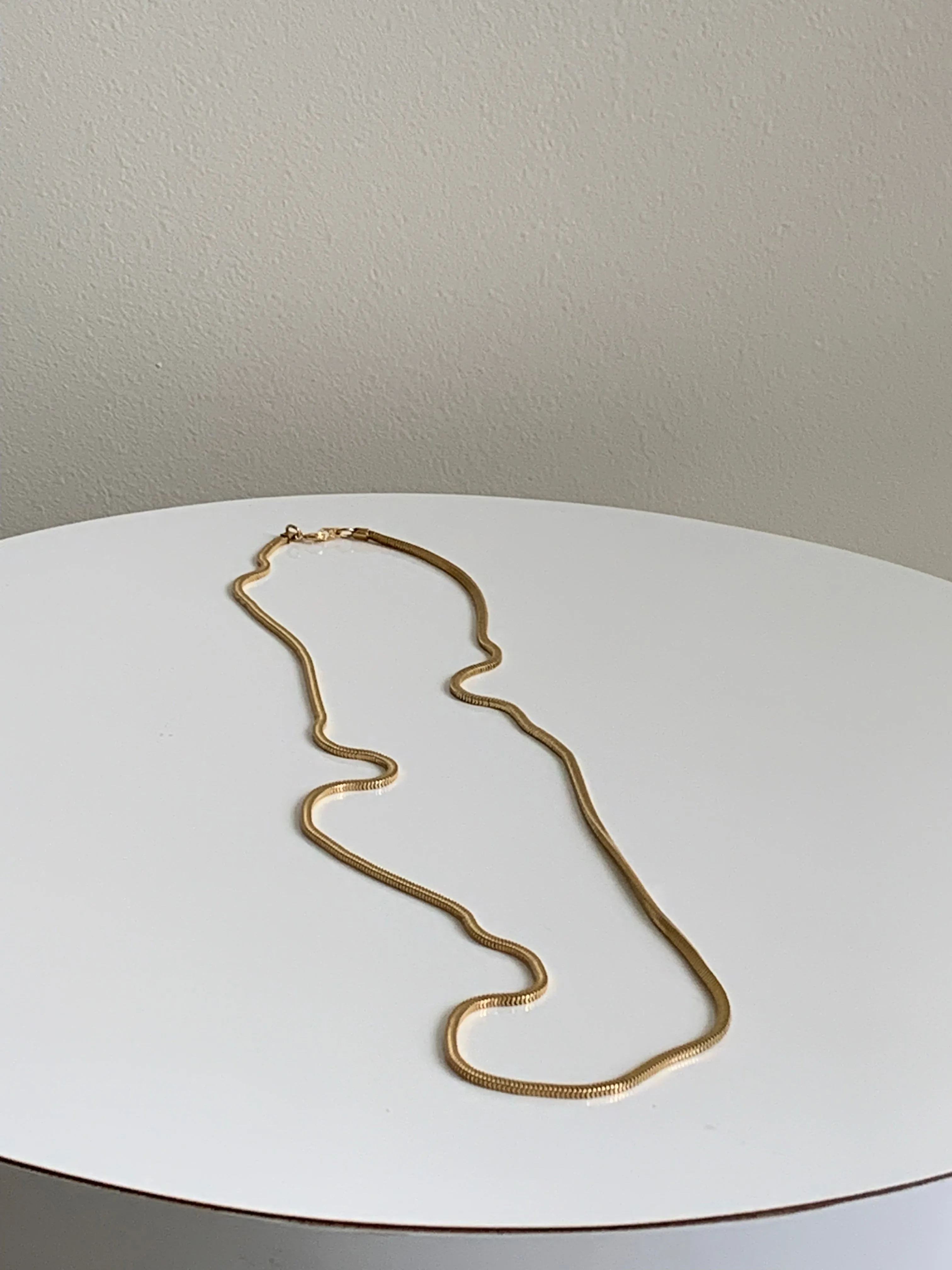 Napier gold snake chain necklace