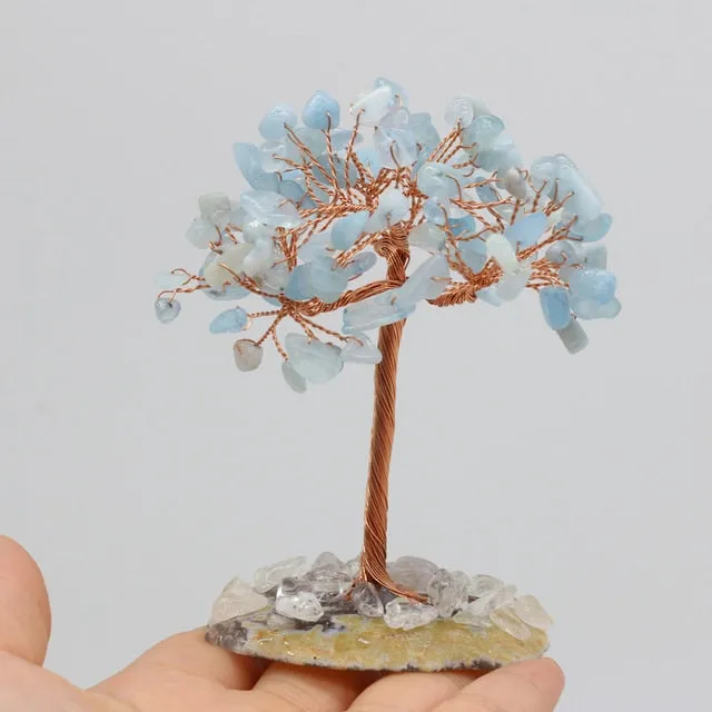 Natural Stone Tree Copper | Stones Tree Copper Wire | Tree Life Natural Stone - Natural