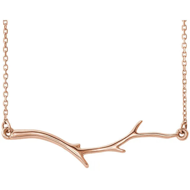 Nature Inspired Branch Necklace