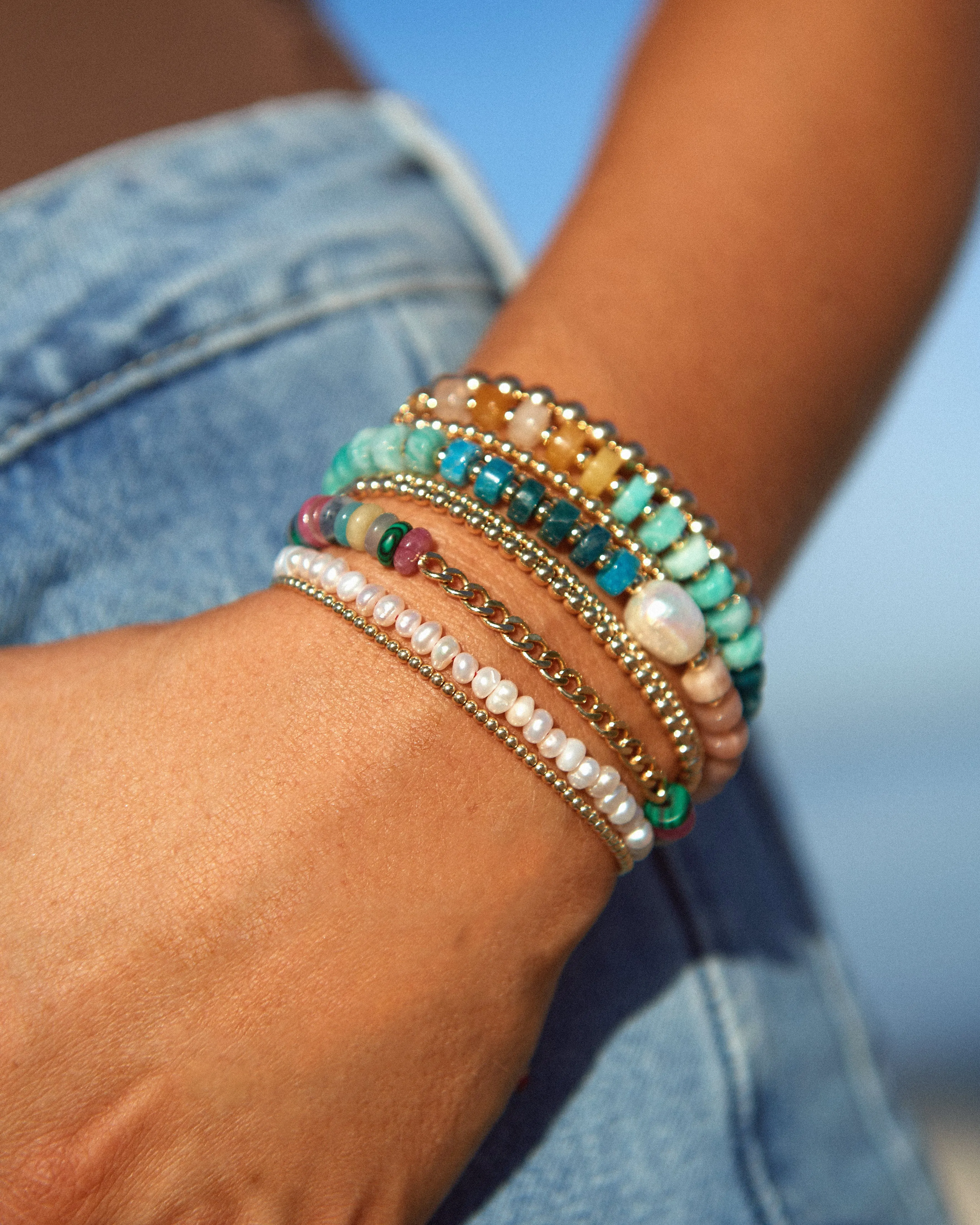 Ombre Natural Gemstone Bracelet