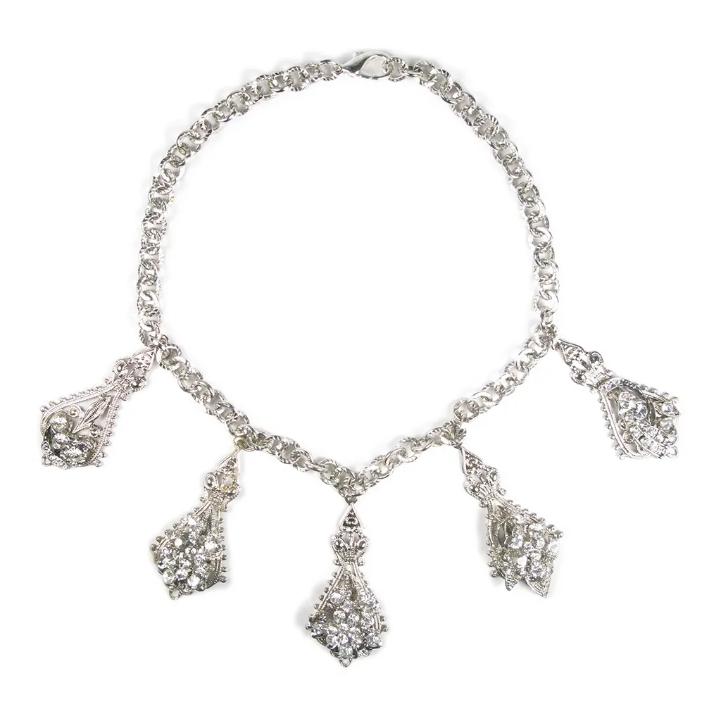 One-Of-A-Kind Nouveau Quintet Necklace