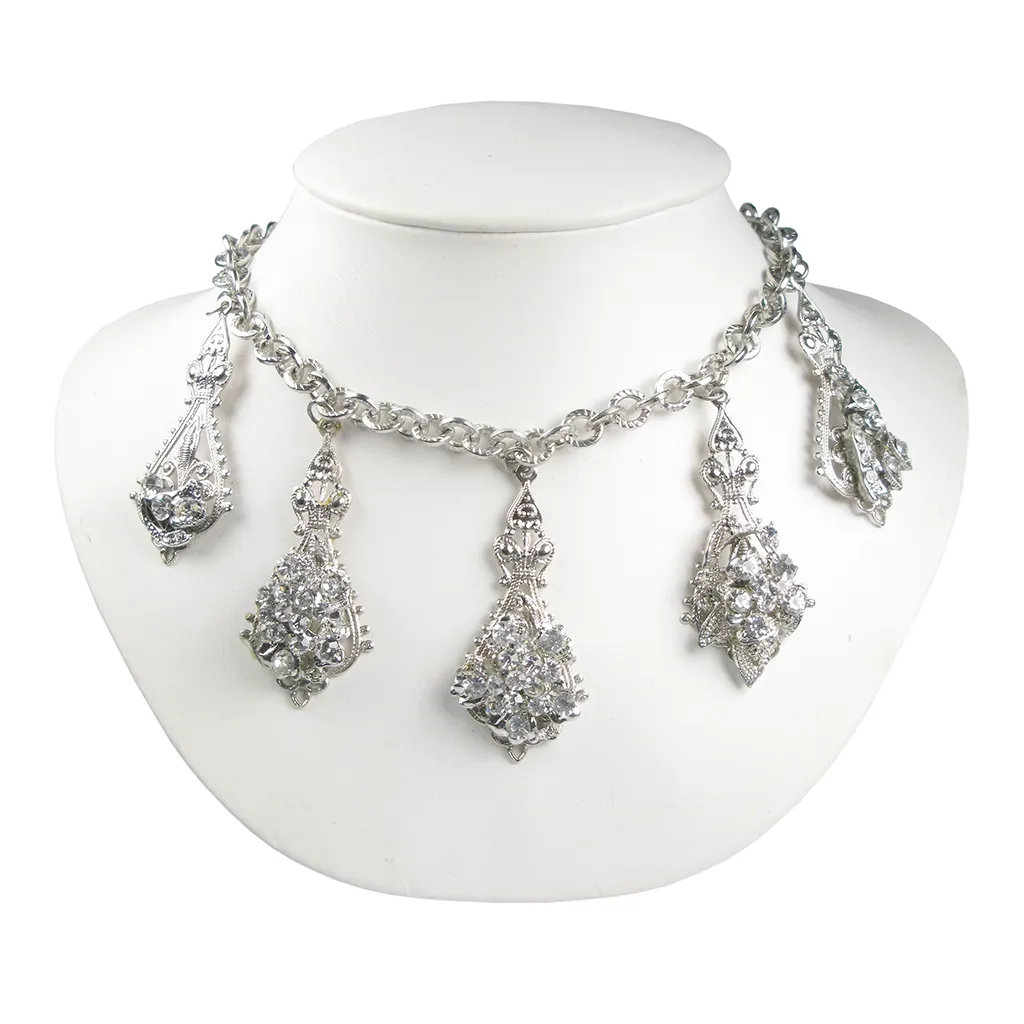 One-Of-A-Kind Nouveau Quintet Necklace