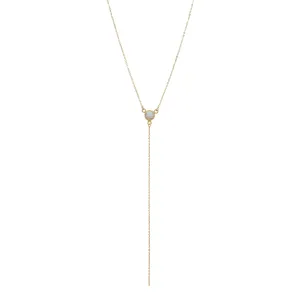 Opal Y-Drop Necklace