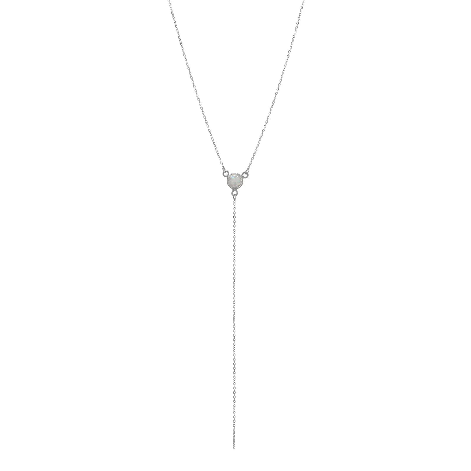 Opal Y-Drop Necklace