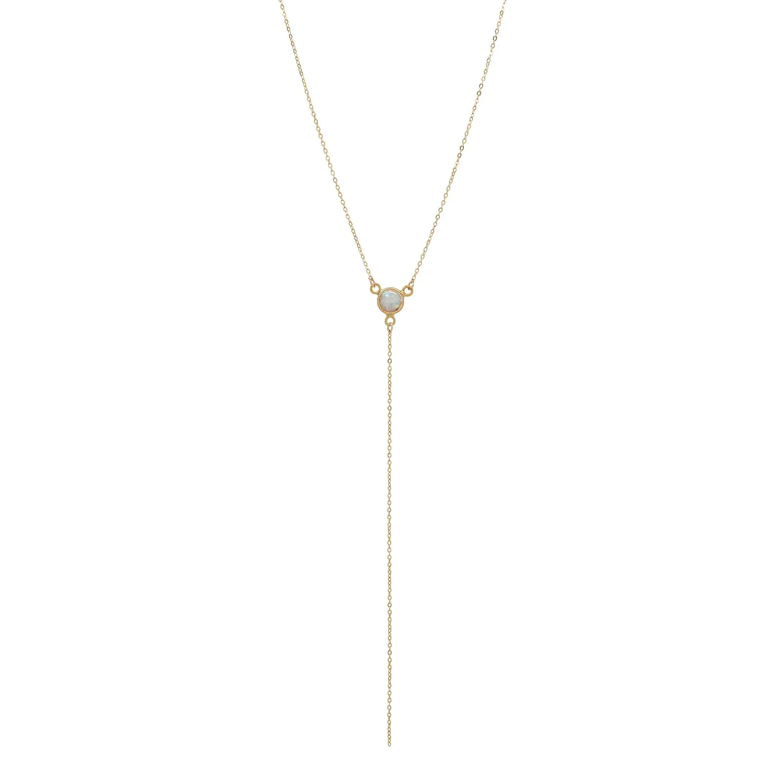 Opal Y-Drop Necklace