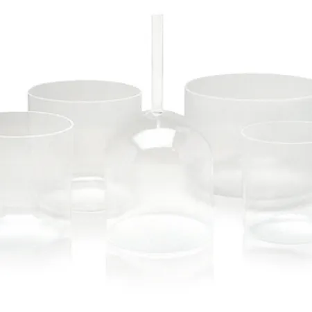 Optically Clear Crystal Singing Bowl - 9"