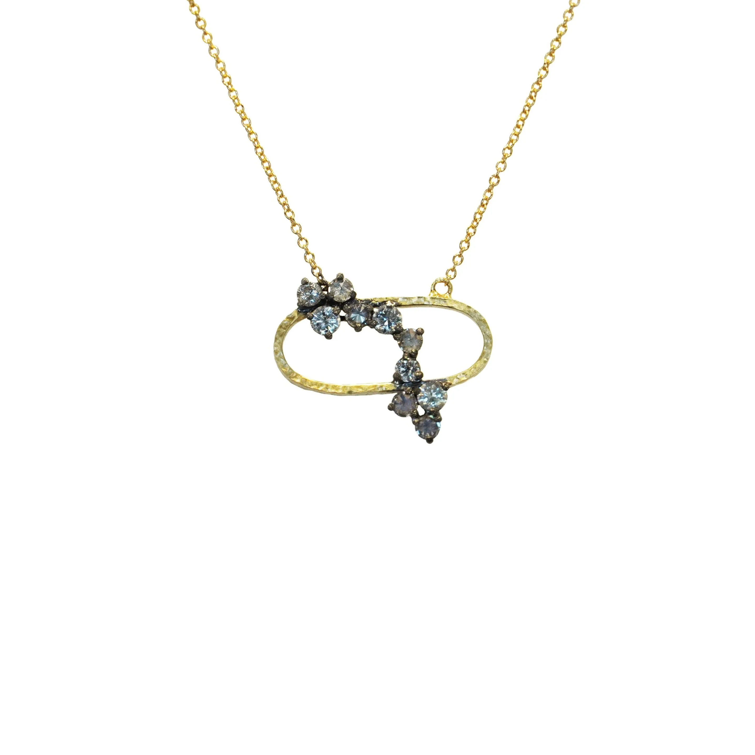 Oval Diamond Necklace