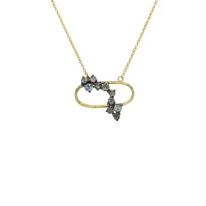 Oval Diamond Necklace