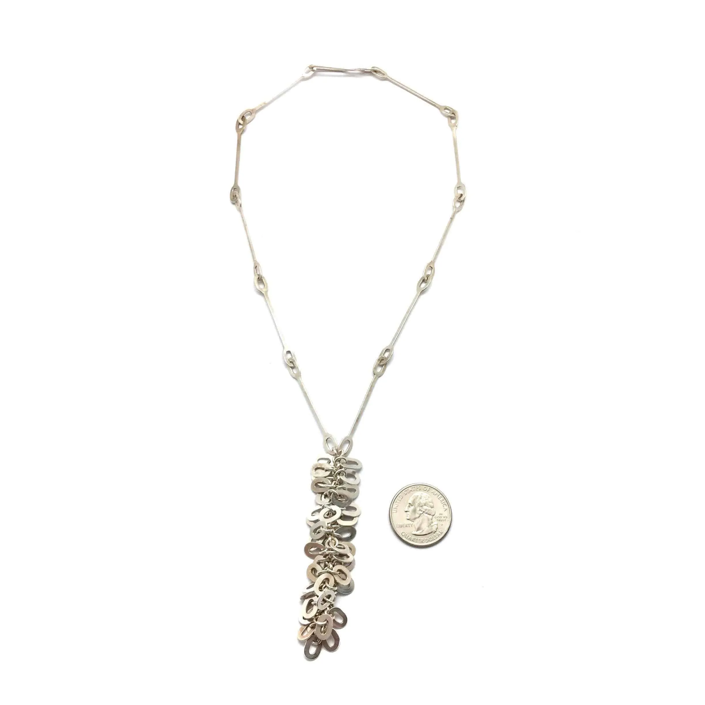 Oval Link Lariat Necklace