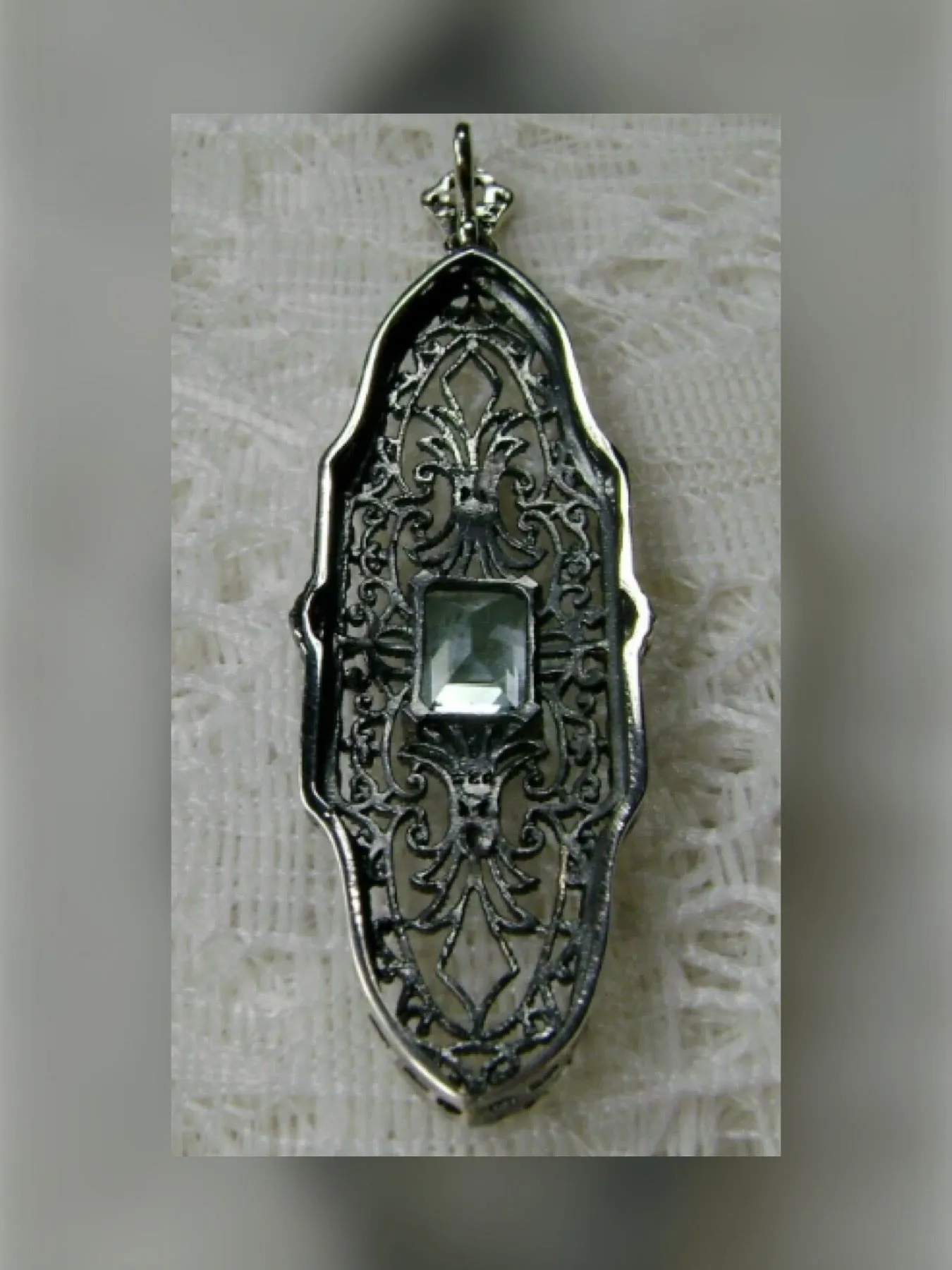 P3, Pineapple Pendant, Natural Gemstones, Antique Vintage Jewelry, #P3