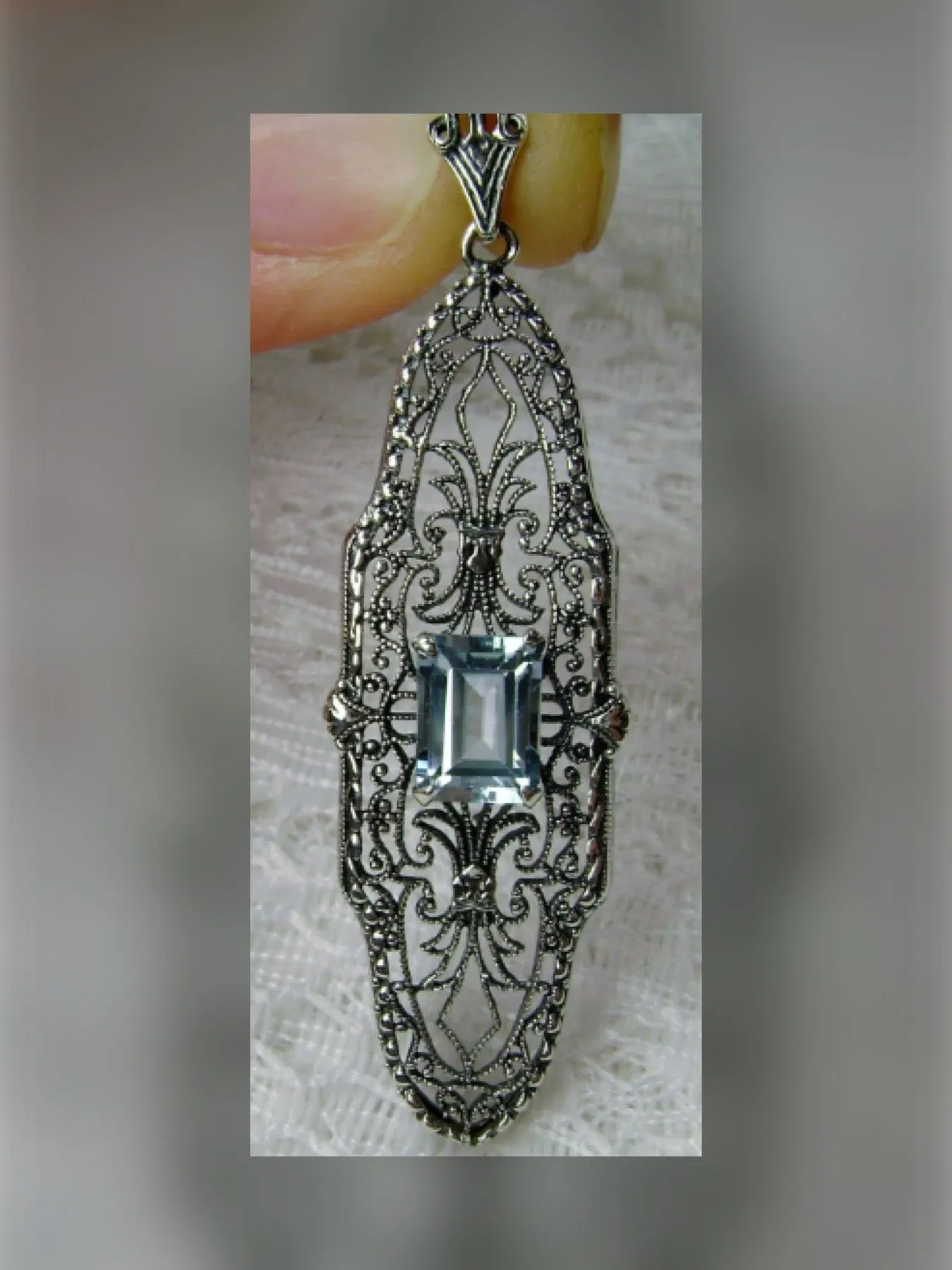 P3, Pineapple Pendant, Natural Gemstones, Antique Vintage Jewelry, #P3